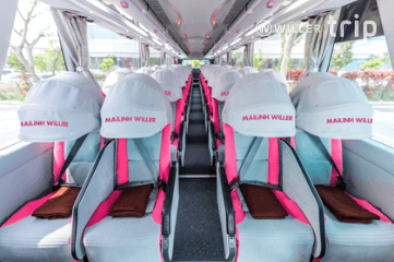 Mai Linh WILLER Hanoi Thanh Hoa route bus and limousine seats