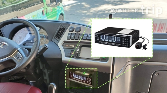 Digital tachograph on Mai Linh WILLER bus