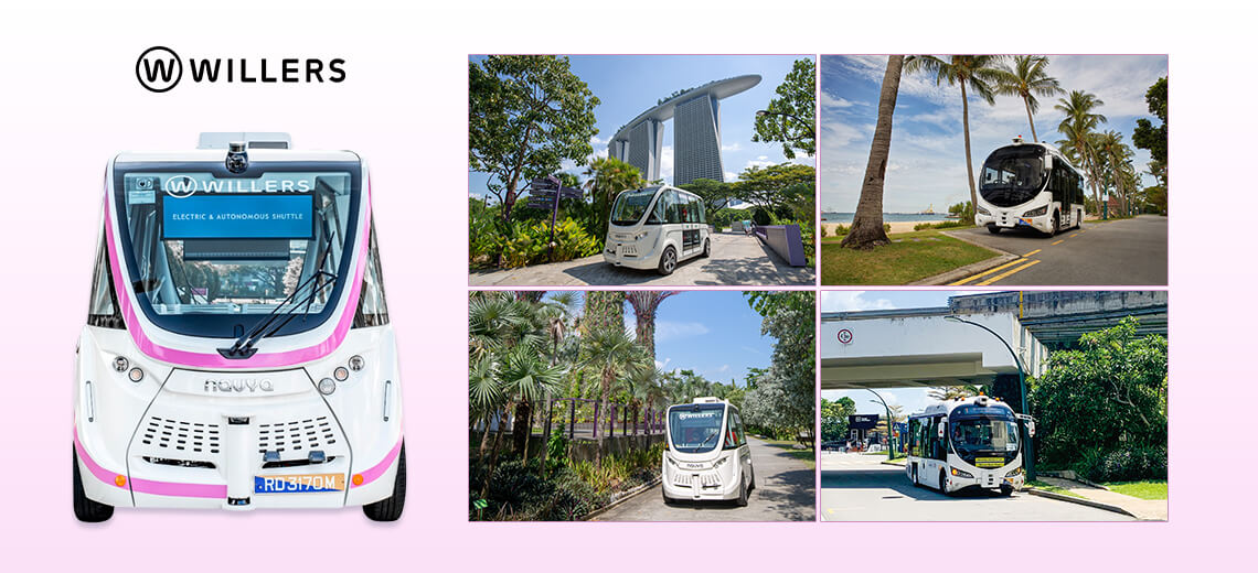 Xe không người lái WILLERS tại Singapore